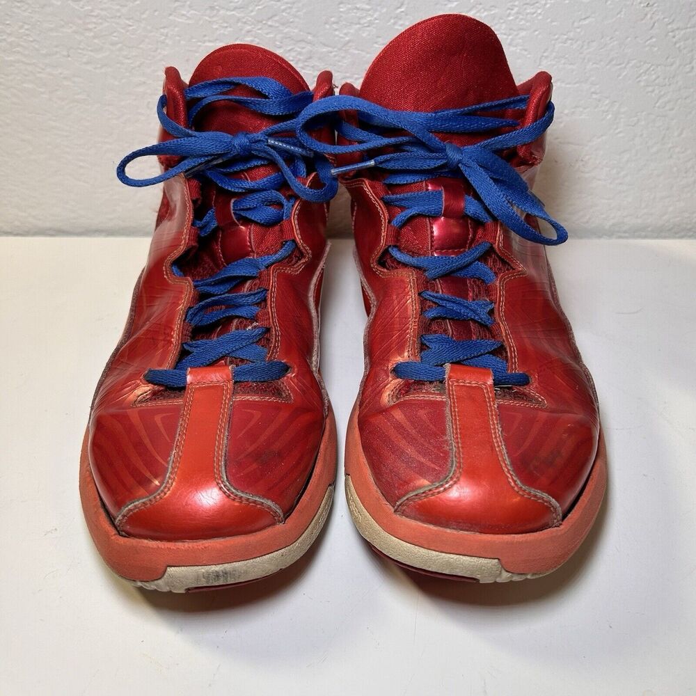 Nike Jordan Aero Mania Basketball Shoes Mens Size 12.5 Orange White 552313-805